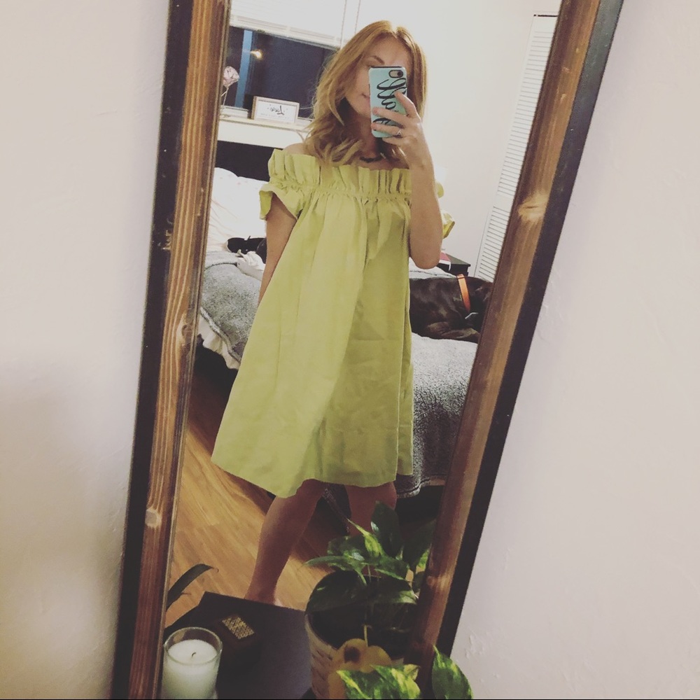 Free People Off Shoulder Sofie Dress Small